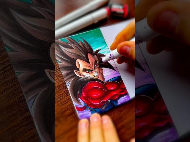 [ASMR] Drawing VEGETA Super Saiyan 4 - Dragon Ball GT | WyRich #dragonball #animeart