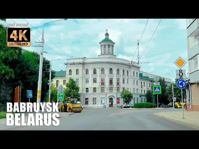 Belarus 4K | Bobruisk - wide streets and architecture as a legacy of the Soviet era.