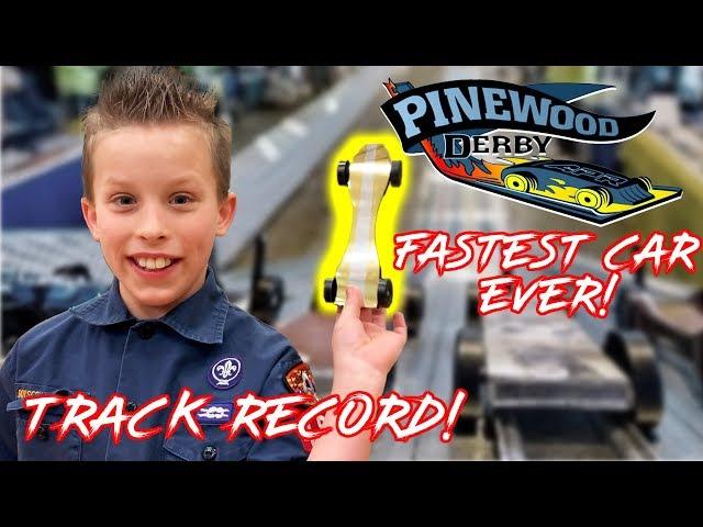 Fastest Pinewood Derby Car EVER! Paxton Myler