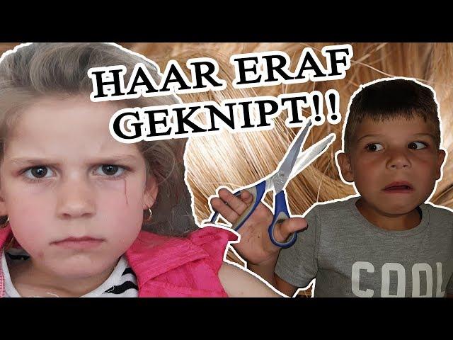 BROERTJES KNIPPEN DJALYCHIA'S HAAR ER AF !