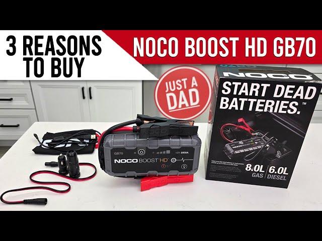 NOCO Boost HD GB70 2000A Car Battery Jump Starter 3 Reasons to Buy