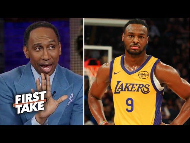 FIRST TAKE | Send Bronny to G-league - Stephen A. Smith callout LeBron's son in Lakers bc of his dad