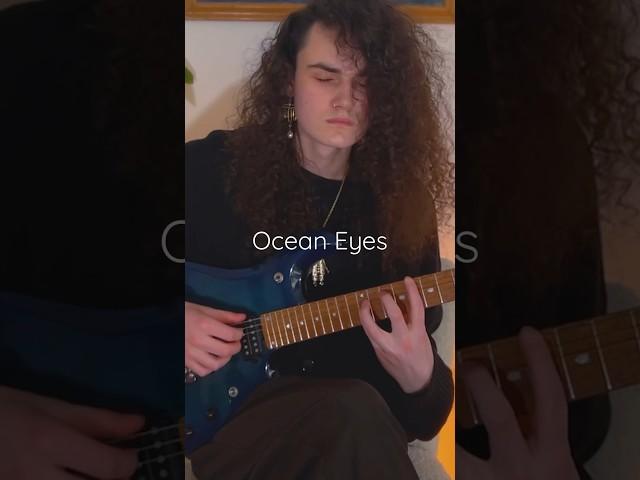 Ocean Eyes Billie Eilish Guitar Cover ! 🩵 #guitar #guitarcover #billieeilish #fyp  #oceaneyes