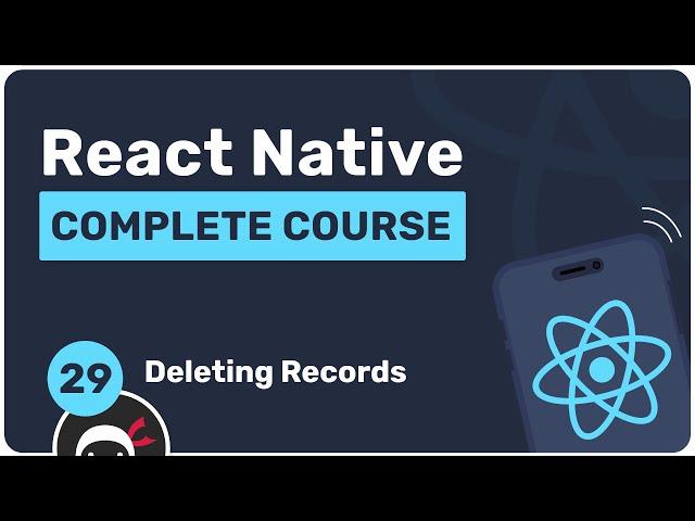 Complete React Native Tutorial #29 - Deleting Books
