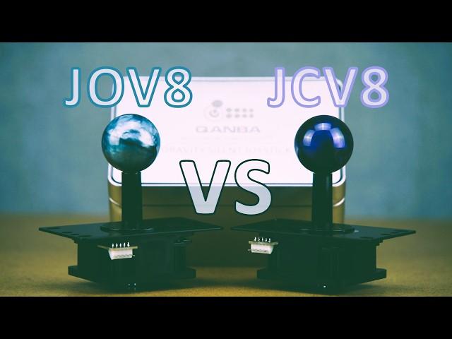 JCV8 VS JOV8S Qanba Gravity Silent Joystick Lever