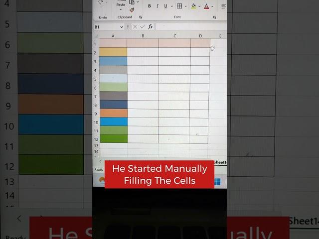 Color Fill Shortcut Trick In Excel  | Excel Tips And Tricks ️ #shorts #excel #msexcel #bytetech