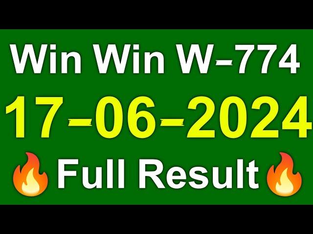 Kerala Win Win W-774 Result Today On 17.06.2024 | Kerala Lottery Result Today.