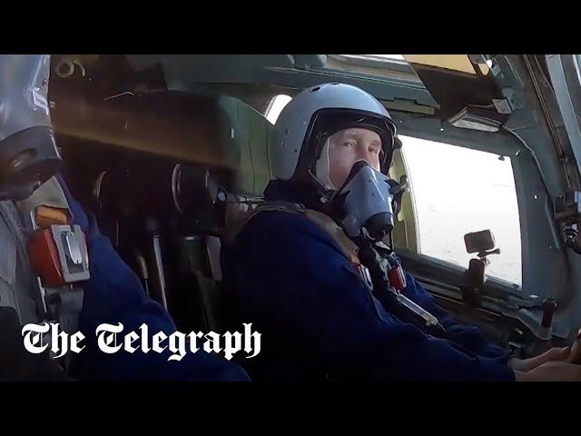 Putin flies in cockpit of new nuclear bomber