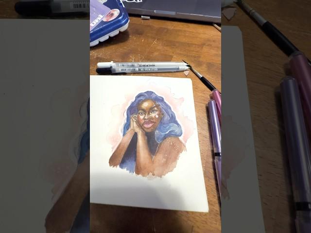 #watercolorart #blackart #blackartist #blackspirituality