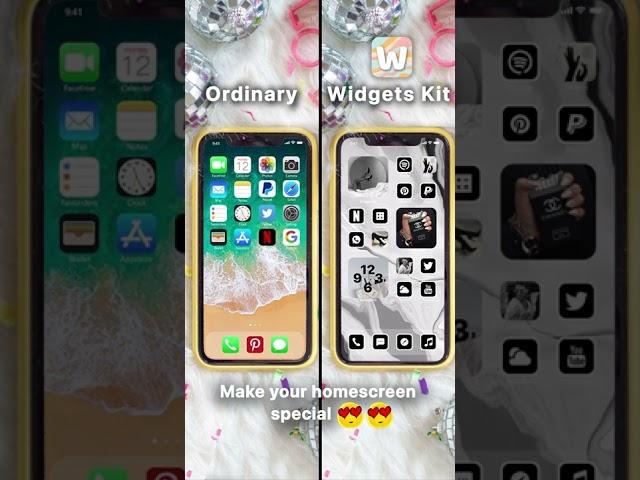 How do I customize my iPhone Home Screen quickly? With Widgets kit app, it'ss easy! Home Screen idea