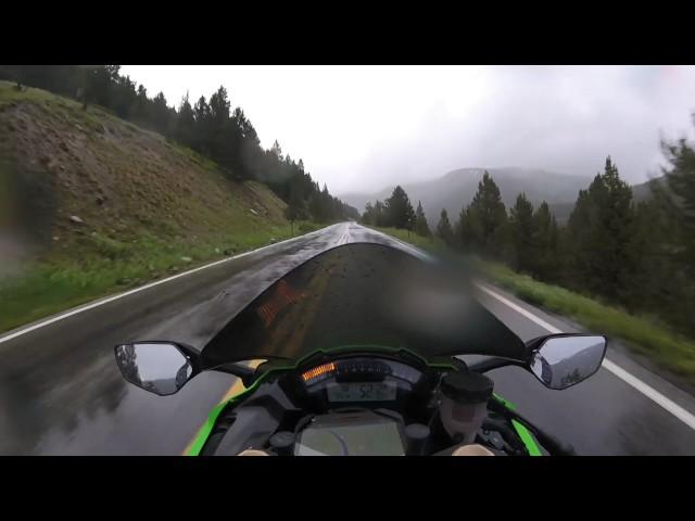 Independence Pass in Rain on Motorcycle 2017
