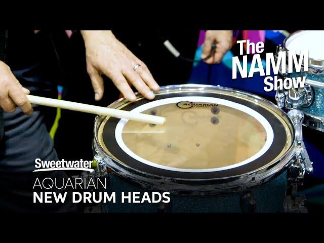 Aquarian Drumheads Booth Visit at Winter NAMM 2020