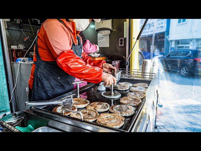 Hotteok(Korean Pancake) Food Truck, Maximize the Chewiness│Korean Street Food