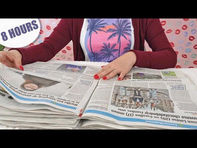 ASMR Newspapers • 8 Hours  of Page Turning • No Talking