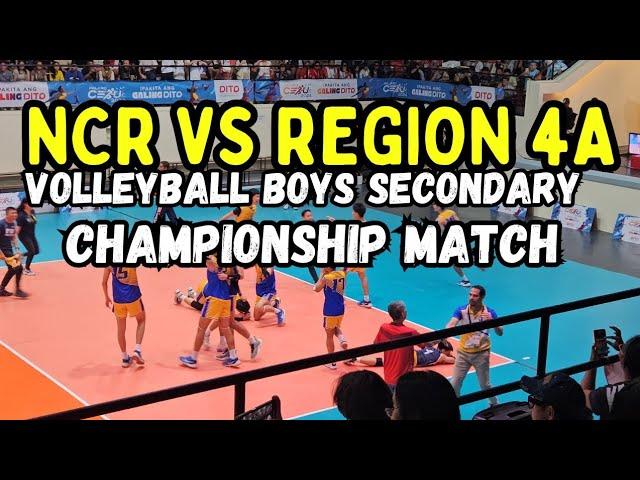 Championship Match between NCR and CALABARZON | Volleyball Boys Secondary Palarong Pambansa 2024