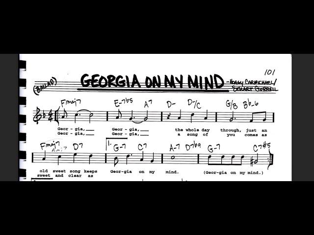 Georgia On My Mind Guitar Lesson Chords, Analysis, Melody, Soloing, Chord Melody Solo Arrangement