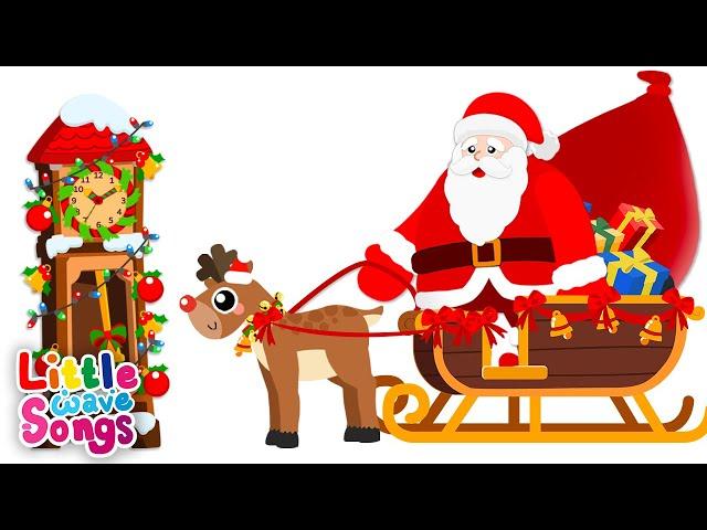 Hickory Dickory Dock with Christmas | Nursery Rhymes For Toddlers | Little Wave Songs - Baby Coco