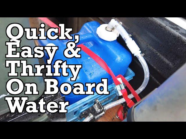 On Board Running Water System, Quick, Easy and Thrifty