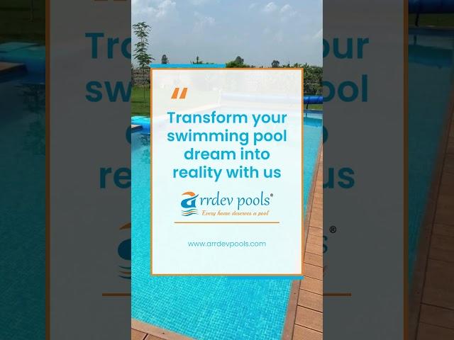 India's biggest swimming pool manufacturer #arrdevpools