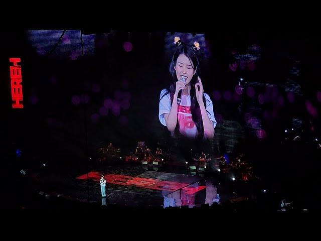 IU (아이유) sings Crash Landing On You OST - Give You My Heart (마음을 드려요) Requested by Fans | 4K FanCam