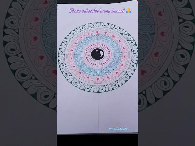 How to draw mandala art for beginners, colourful mandala art tutorial,#art#mandala#drawing #trending