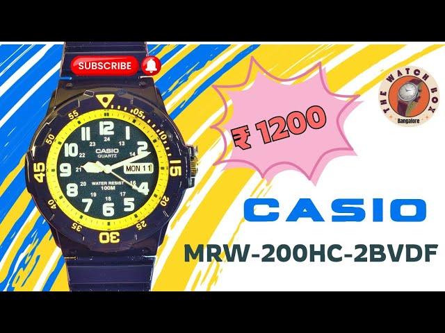 Best Casio field watch under ₹2000? | Casio MRW-200H | G-Shock Alternate? | Divers Watch 100m WR