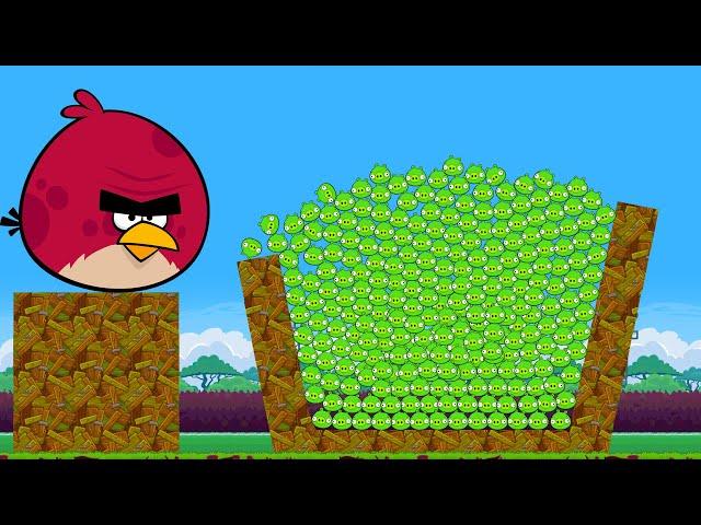 Angry Birds Maker - 1 Birds vs 99999 Pigs Random Challenge Levels (Part 1)