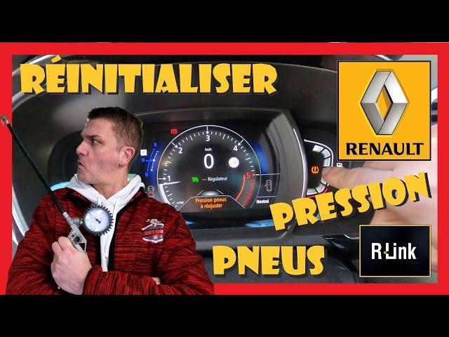 "TUTO" Réinitialiser Pression Pneus RENAULT R-Link (Espace, Scenic, Megane, Kadjar, Kadjar...)