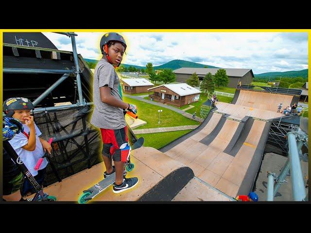 WOODWARD MEGA RAMP VS SCOOTER KIDS!