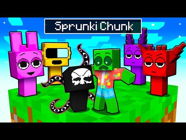 One Slime Block on a SPRUNKI CHUNK in Minecraft!