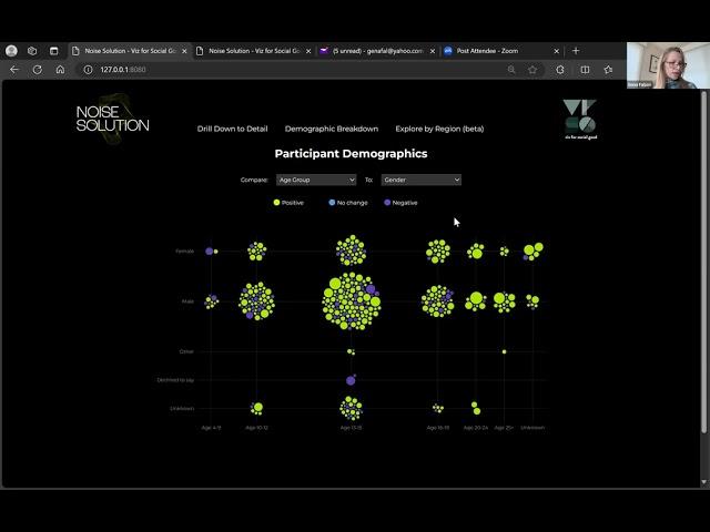 Viz For Social Good - Noise Solution Volunteer presentations