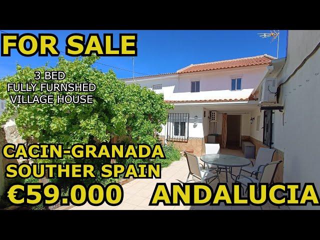 €49.000-3 bed house with sunny patio  for sale in Andalucia, Southern Spain-Spanish property