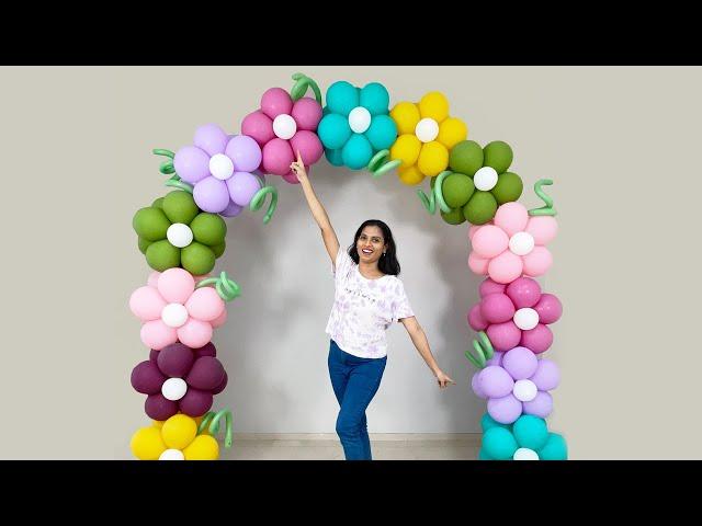 Floral Balloon Arch Decoration