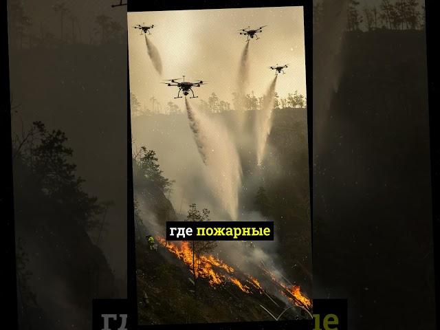 Дроны тушат пожары
