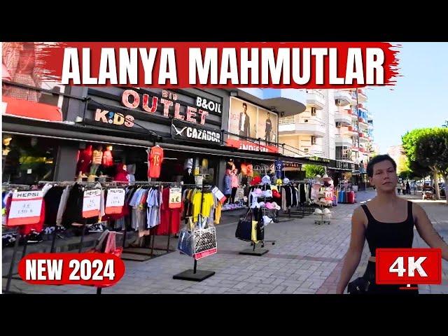 Alanya Mahmutlar Tour ! Mahmutlar Beach and City Center ! Alanya Antalya 2024 ! 4K 60 FPS !