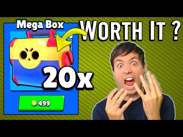 20 MEGA BOXES Opening - Brawl Stars Gameplay