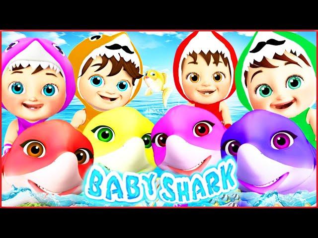 NEW Baby Shark + Happy Birthday Song + MORE  Banana Cartoon 3D Nursery Rhymes Baby & Kids Songs 