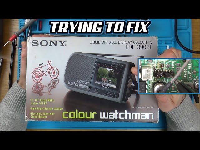 Trying to FIX: SONY Colour Watchman Portable TV