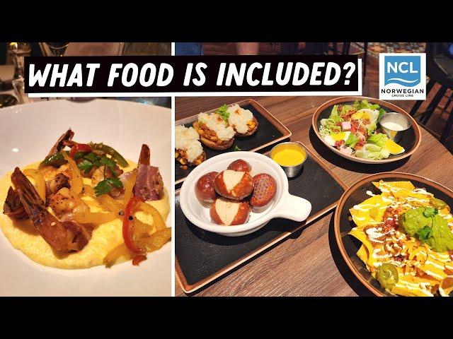 Norwegian Cruise Line Complimentary (Included) Dining | Norwegian Bliss Food Tour