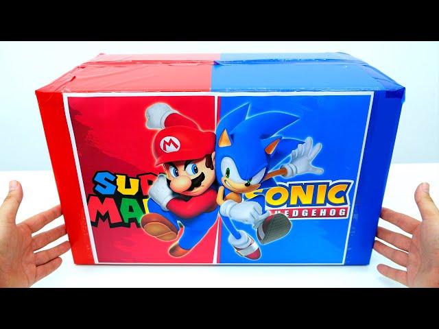 Sonic and Mario Collection Unboxing Review | ASMR Sonic The Hedgehog VS Super Mario