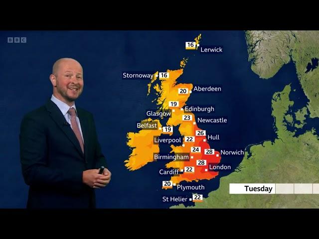 12/08/24 - 10 DAY TREND - UK WEATHER FORECAST - BBC WEATHER FORECAST