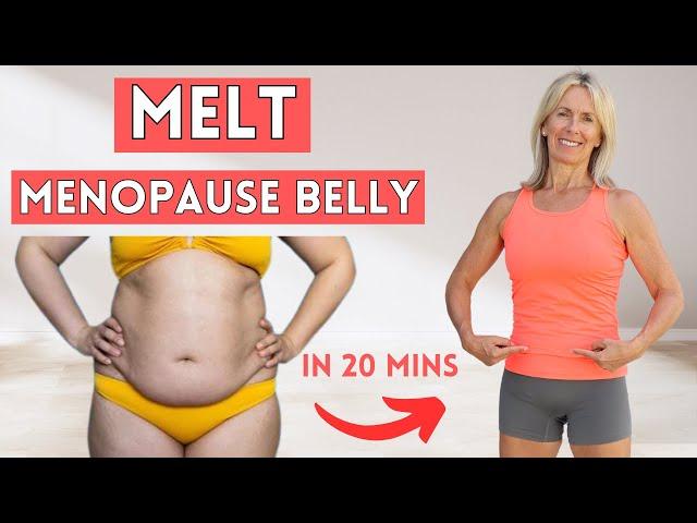 Lose Menopause Belly With 20 Minute Home Workout (No Equipment & Low Impact)