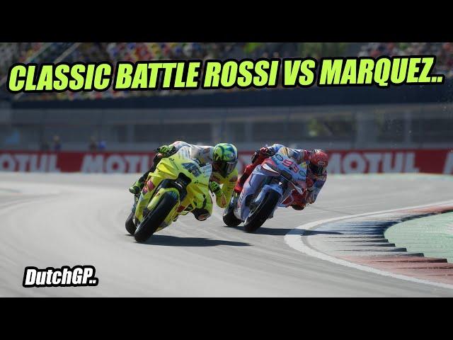 RACE MOTOGP™️24ROSSI vs MARQUEZ AT ASSEN 2024 THE LEGEND IS BACK #dutchGP MotoGP™️24 REPLAY TV