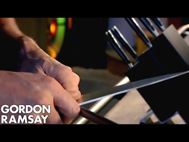 How To Sharpen A Knife | Gordon Ramsay