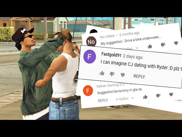 GTA San Andreas Fan Suggestions 5 - Dating with Ryder , Tommy Vercetti, Underwater, Epic Challenge
