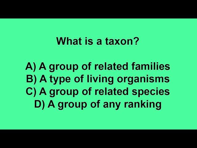 What is a taxon?