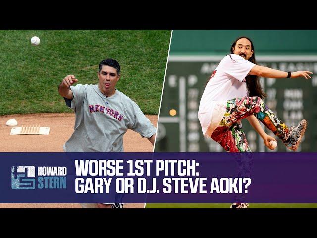 Who Had the Worse First Pitch: Gary or Steve Aoki?