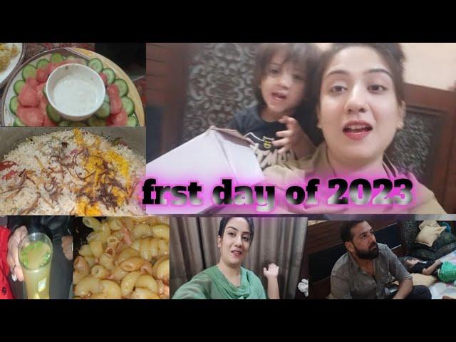 frst day of 2023 || Ghar pe guest aye || cooking dinner guest sub Sath sath || 