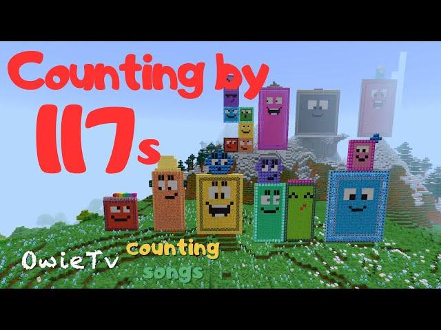 Counting by 117s Song | Minecraft Numberblocks Counting Song | Math and Number Songs for Kids