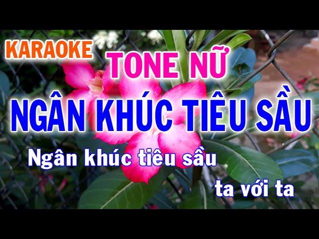 Karaoke Ngân Khúc Tiêu Sầu Tone Nữ Nhạc Sống - Phối Mới Dễ Hát - Nhật Nguyễn